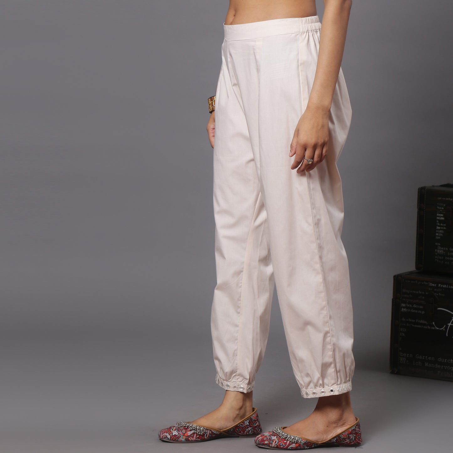 Mirror Work Harem Pants