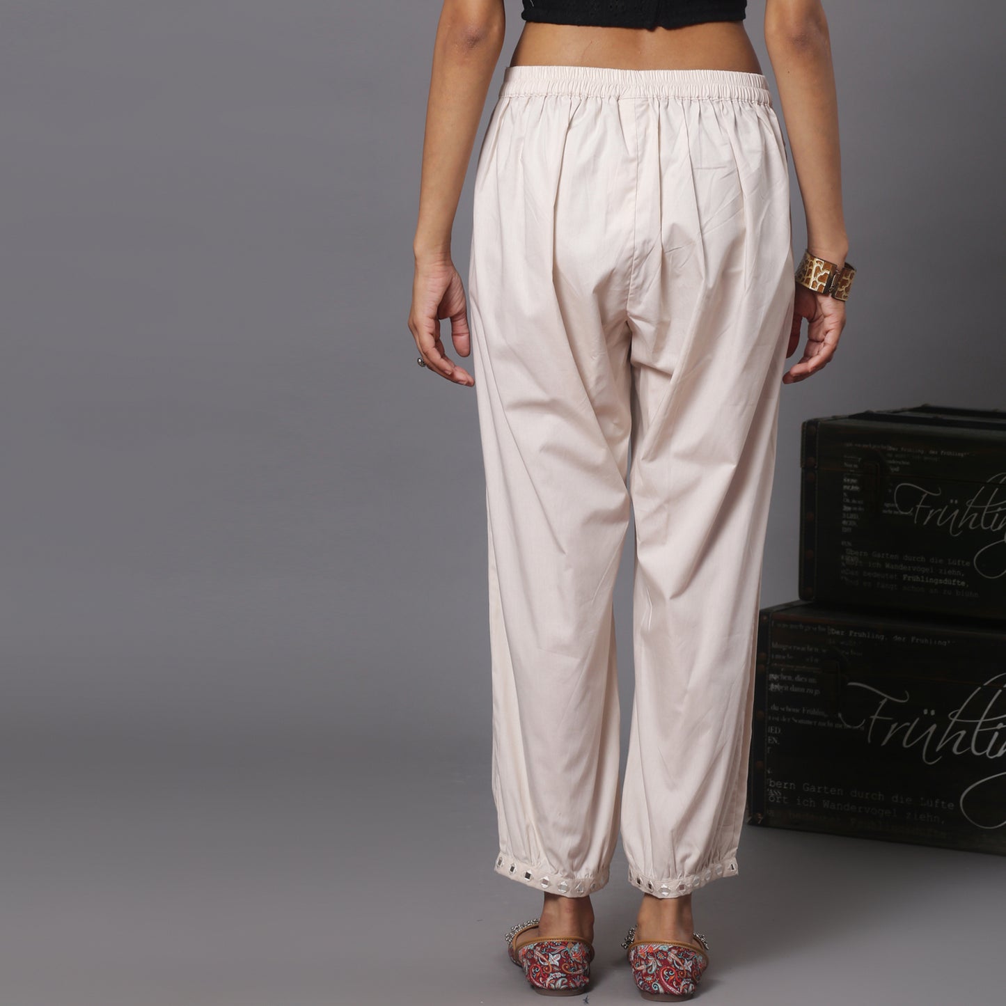 Mirror Work Harem Pants