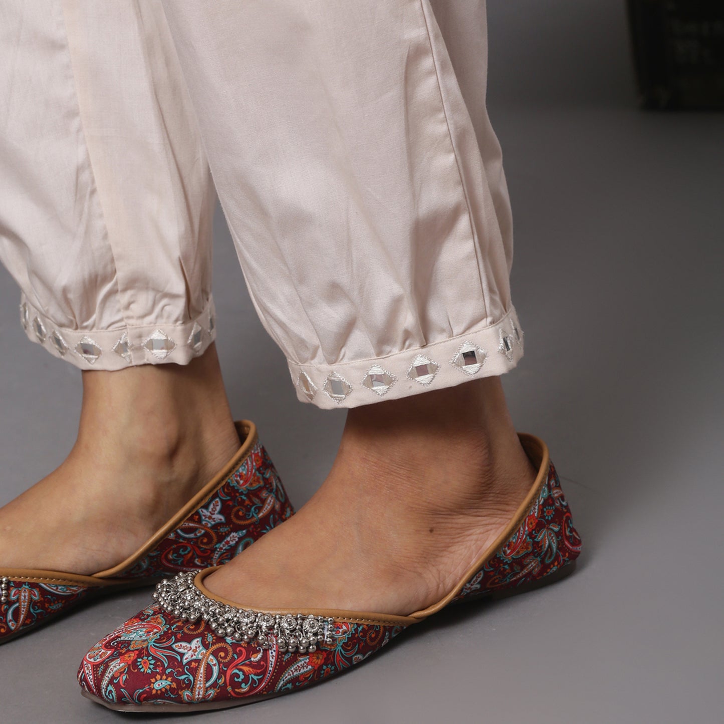 Mirror Work Harem Pants