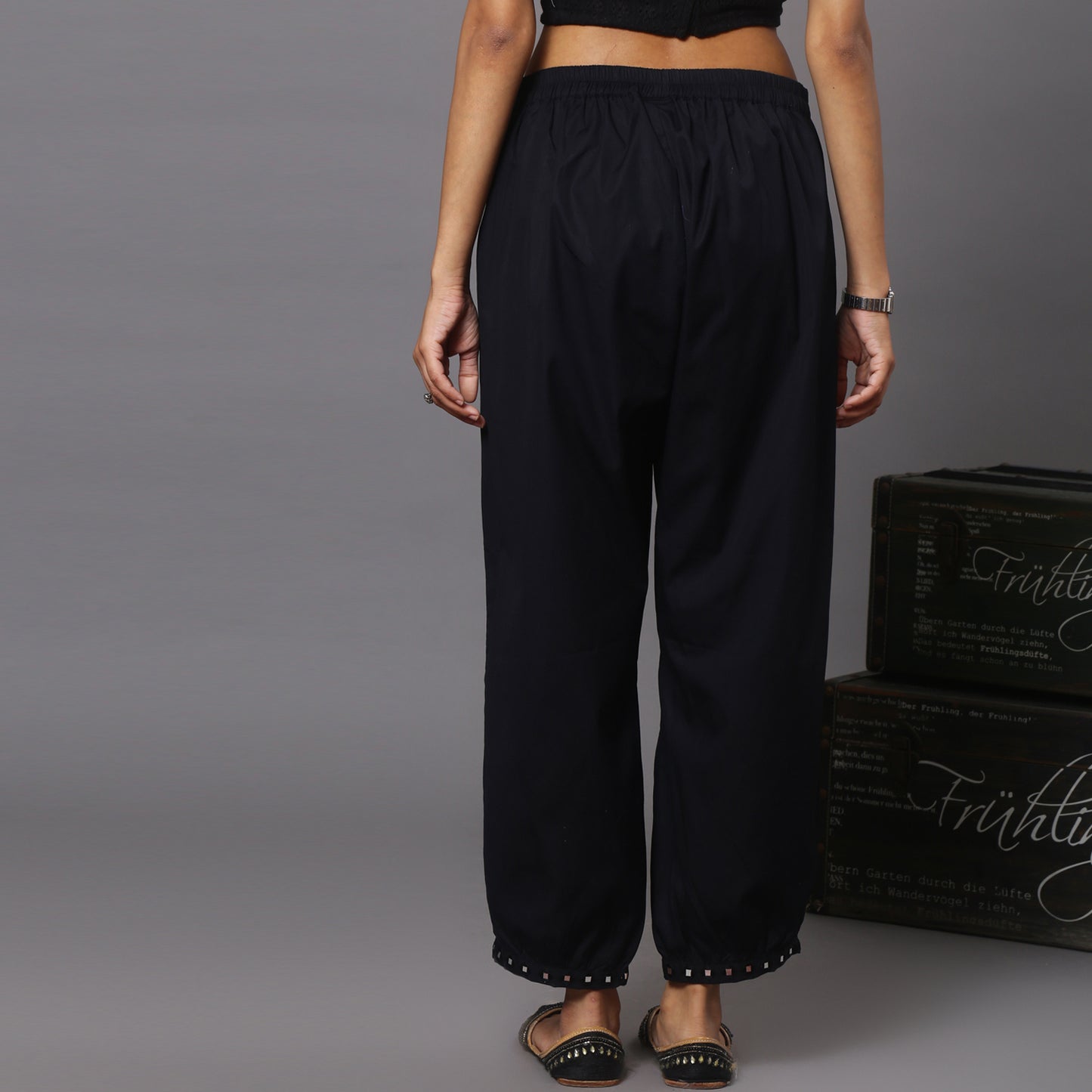 Mirror Work Harem Pants