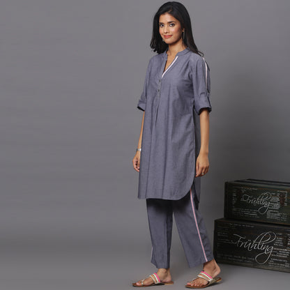 Grey Cotton Co-ord set