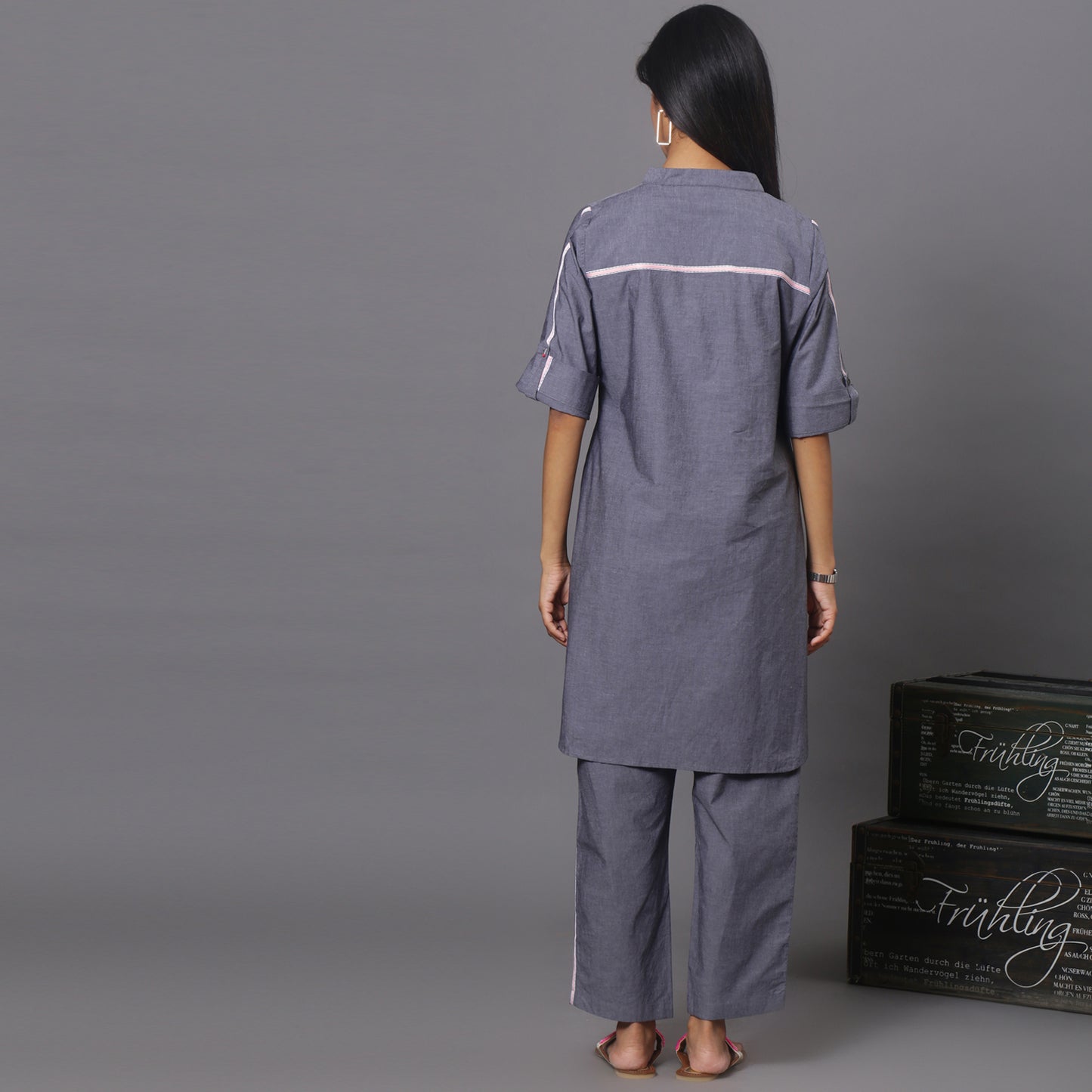 Grey Cotton Co-ord set