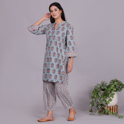 Multicoloured ikat co-ord set