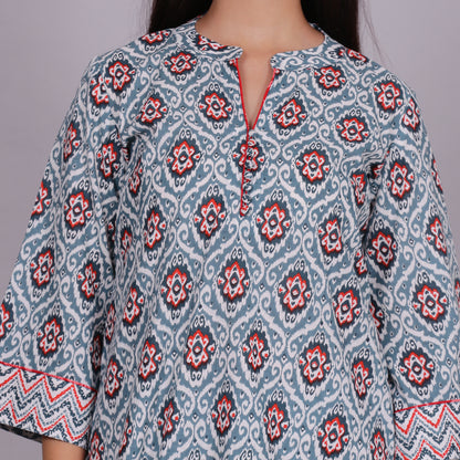 Multicoloured ikat co-ord set