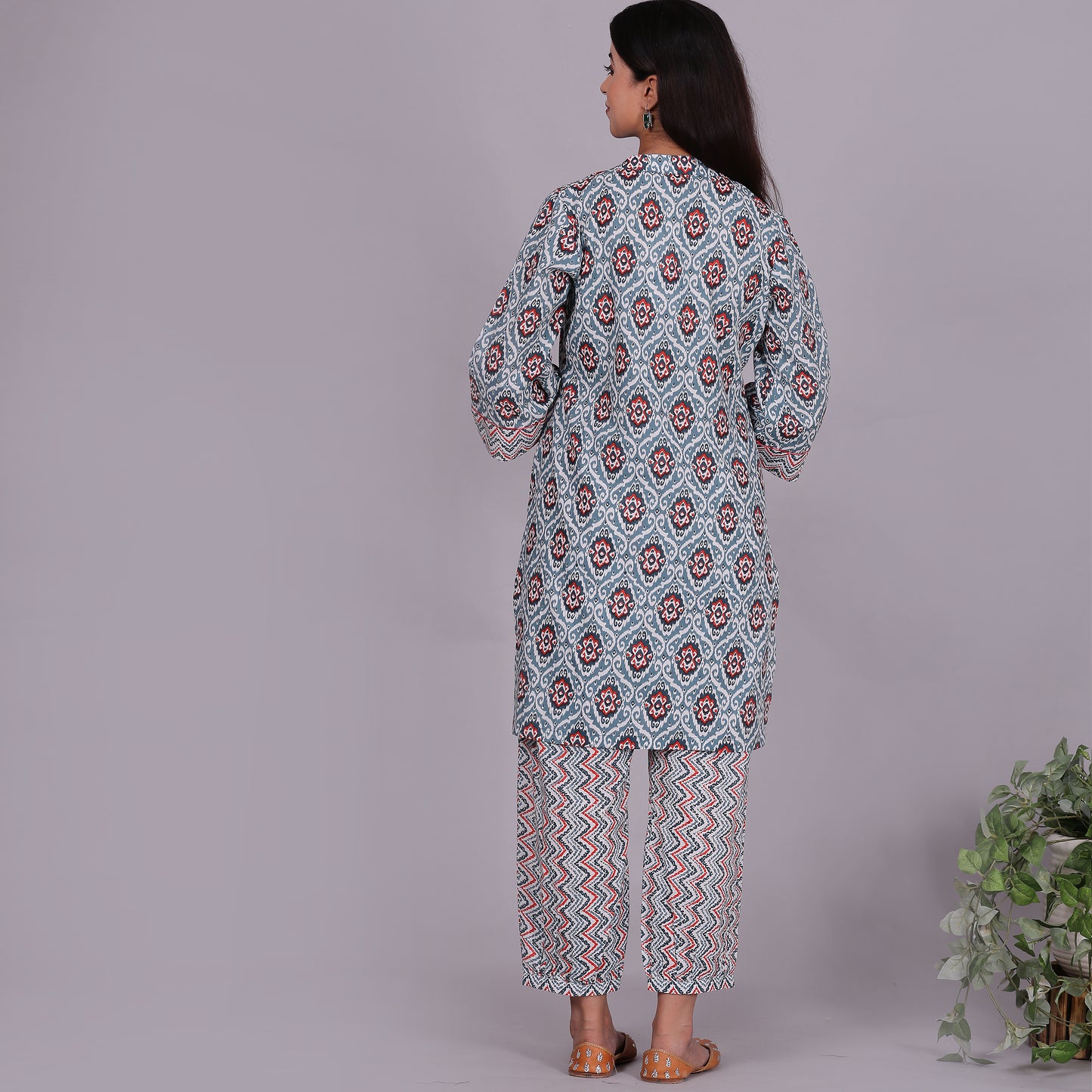 Multicoloured ikat co-ord set