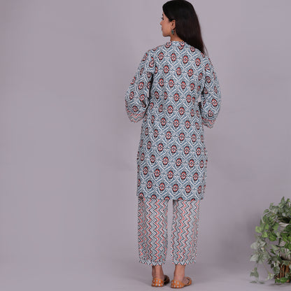 Multicoloured ikat co-ord set
