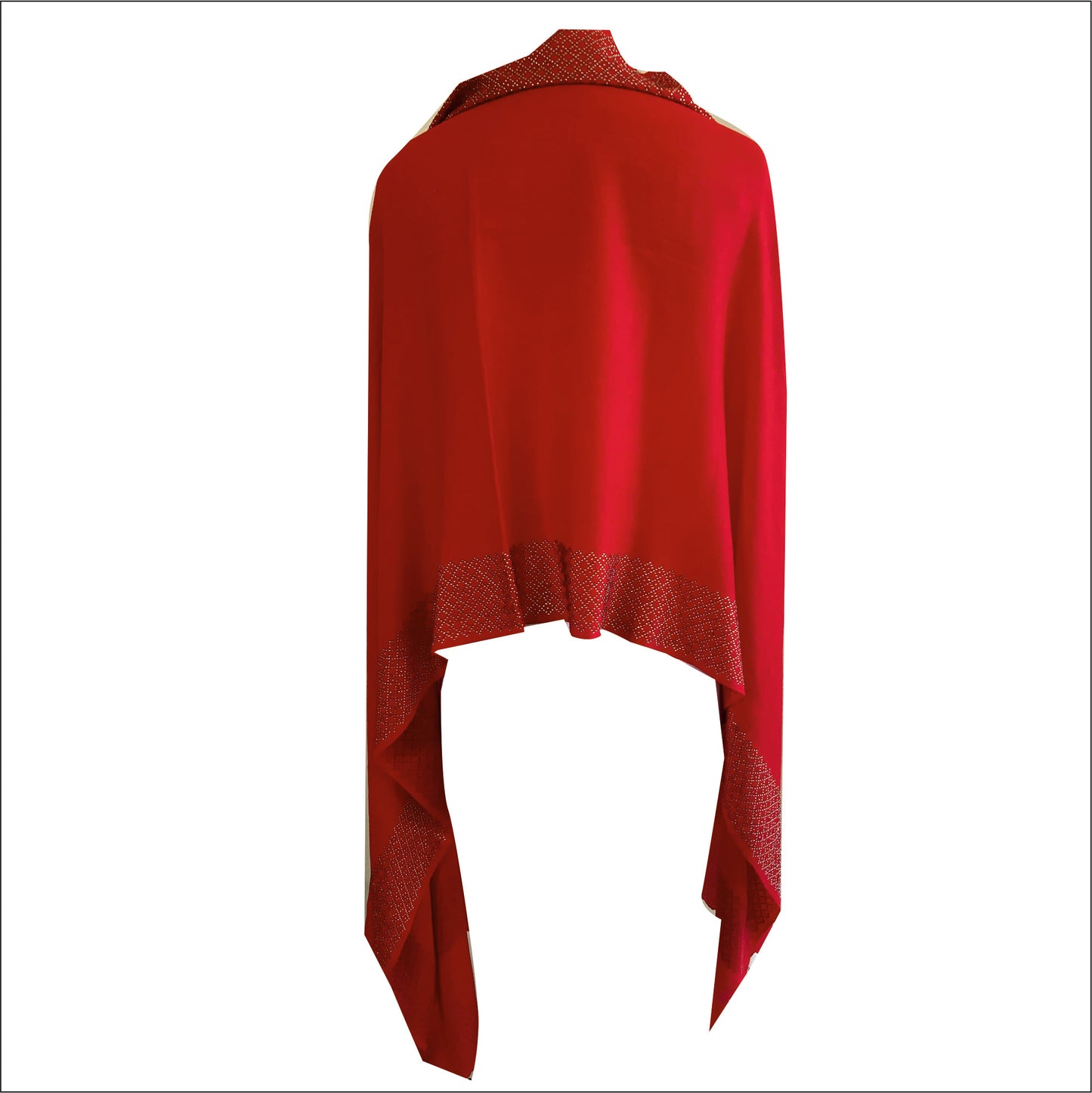 Pashmina stole with crystal stone detailing