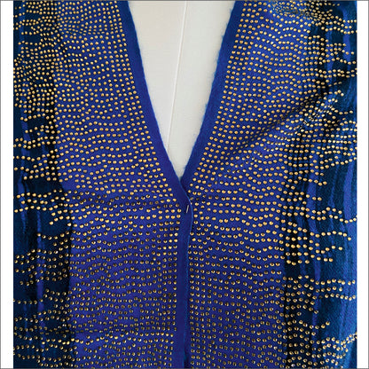 Pashmina stole with crystal stone detailing