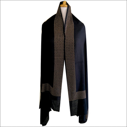 Pashmina stole with crystal stone detailing