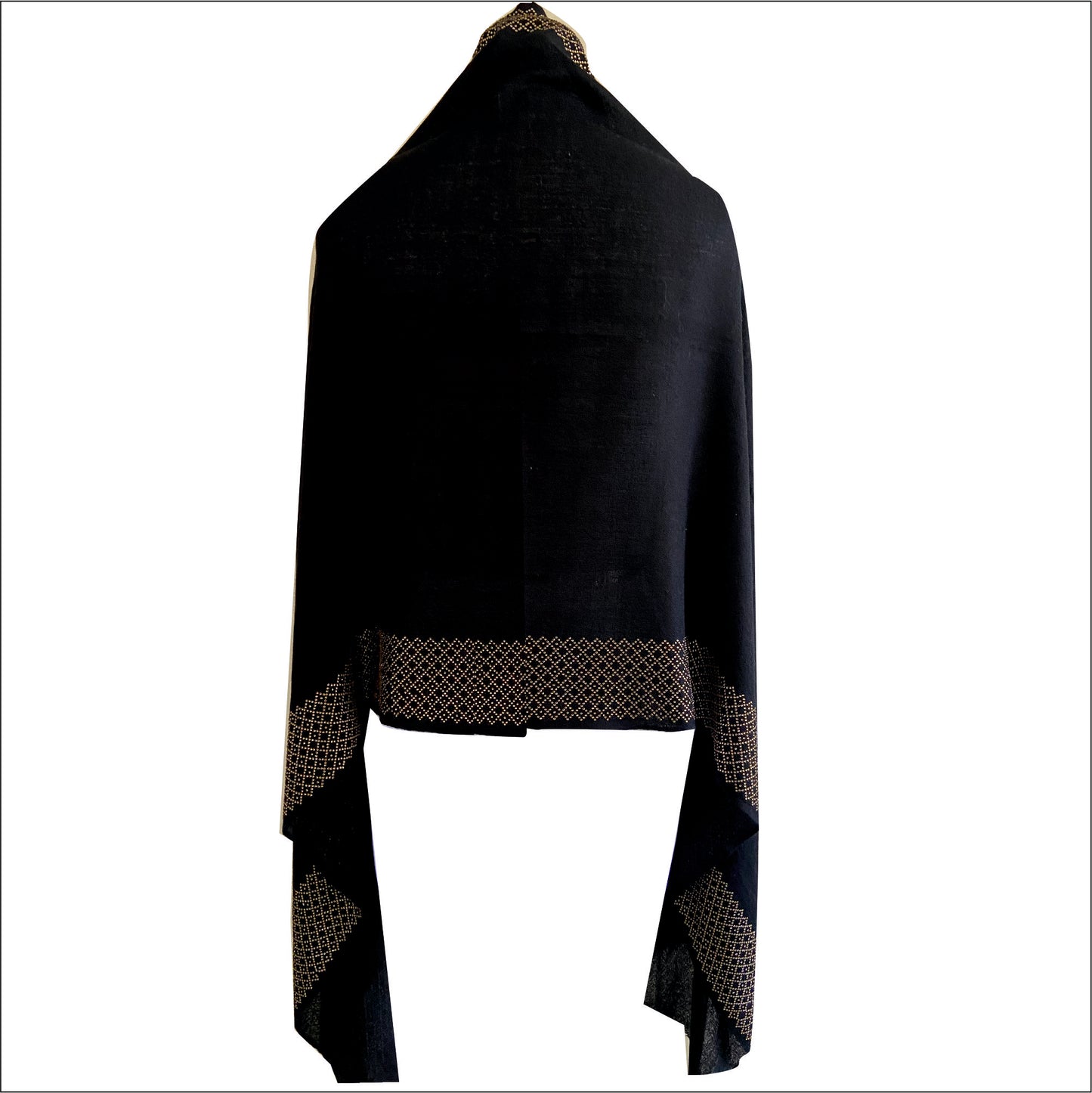 Pashmina stole with crystal stone detailing
