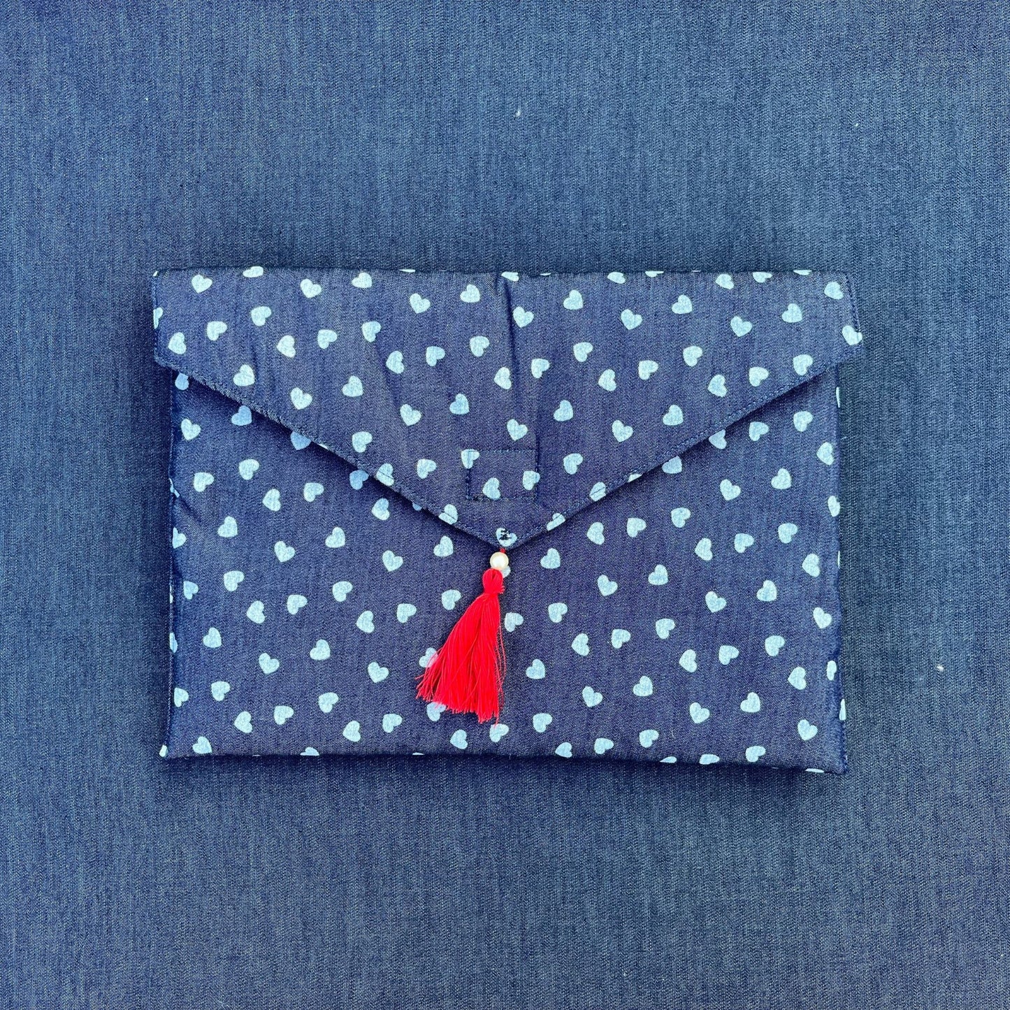 Blue Printed IPad Sleeve