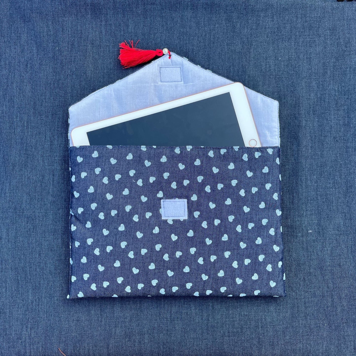Blue Printed IPad Sleeve