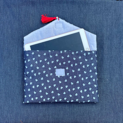 Blue Printed IPad Sleeve