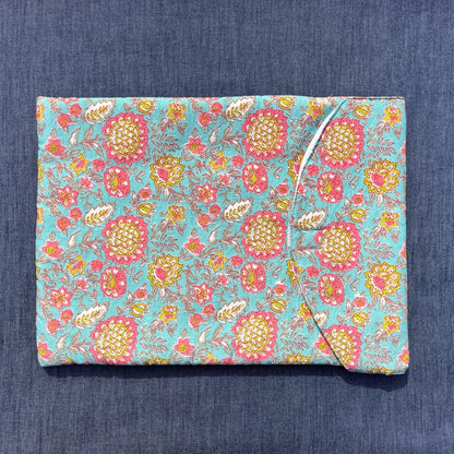 Blue Printed Laptop Sleeve