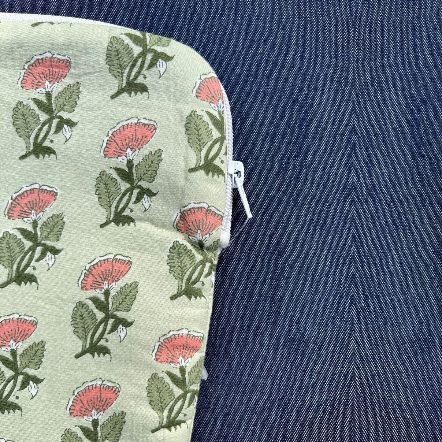 Green Printed Laptop Sleeve