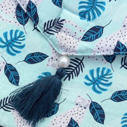 Blue Printed IPad Sleeve
