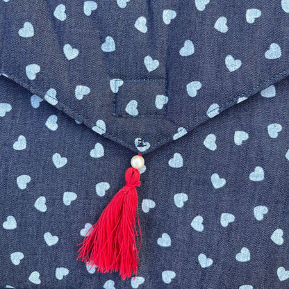 Blue Printed IPad Sleeve